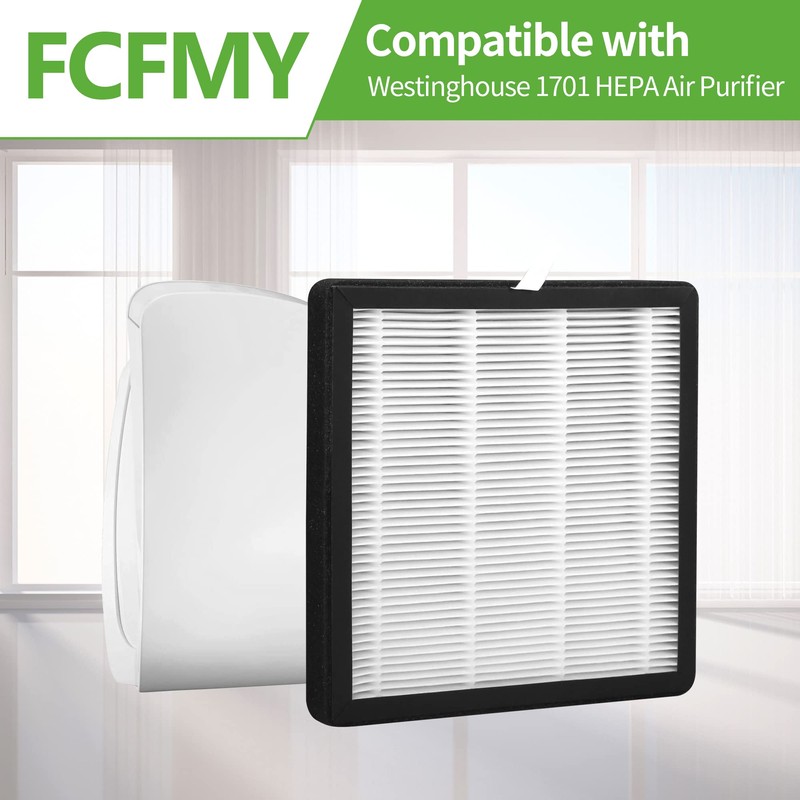 FCFMY 4 Packs True HEPA Replacement Filters Compatible with Westinghouse
