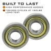 HardwareX supply 2" Nylon Sealed Garage Door Rollers, 6200ZZ High