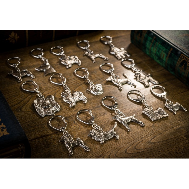 Brittany (buritani-supanieru) Made in England Art dog key holder Collection