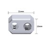 2pcs Aluminum Block Hotend Heaterblock Compatible with Prusa I3 MK4
