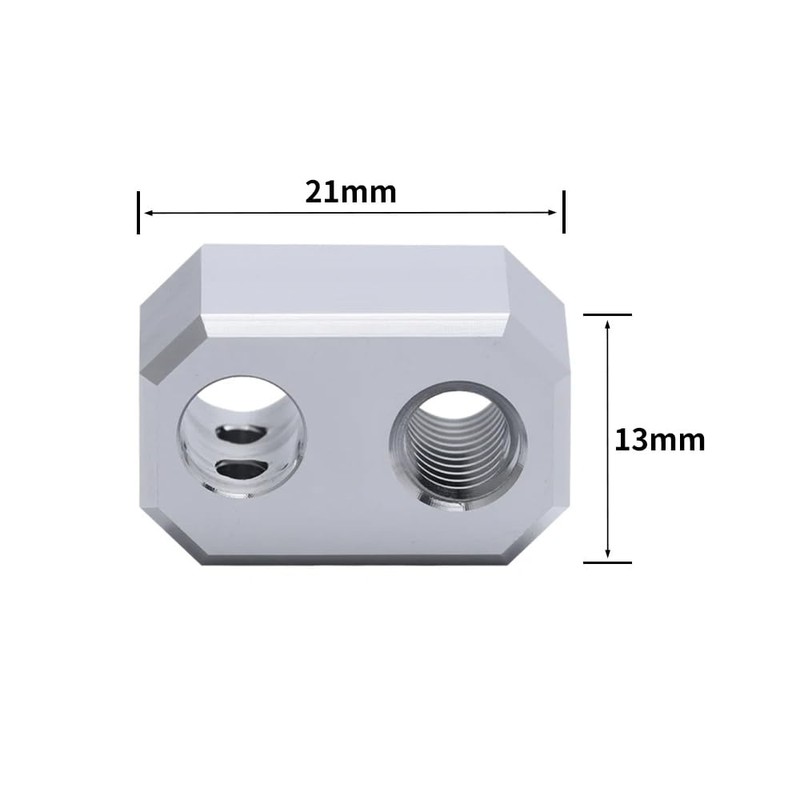 2pcs Aluminum Block Hotend Heaterblock Compatible with Prusa I3 MK4