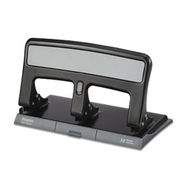 Staples One-Touch 3-Hole Punch, 30 Sheet Capacity, Black, 2/Pack (ST26614-CCVS)