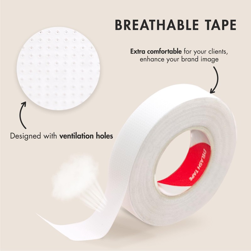 Embagol 12 Rolls Lash Tape Micropore Breathable Eyelash Tape for