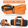 ALL-TOP Kinetic Rope Kit (Reflective) w/ 2 Soft Shackles, 48000Lbs,