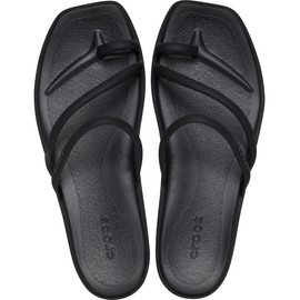 Crocs Women's Miami Toe Loop Sandal Black, 10