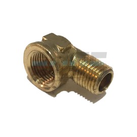 EDGE INDUSTRIAL Forged Brass 90 Degree REDUCING Street Elbow 3/8" Female NPT X 1/4" Male NPT Fuel / AIR/ Water / Oil/ Gas WOG (Qty 01)