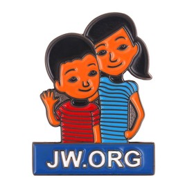 JW.org Caleb and Sophia Pin Become Jehovah's Friends-Kids pin-12 Pack