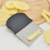 Plastic Stainless Steel Potato Vegetable Slicer, Potato Wavy Blade Chip