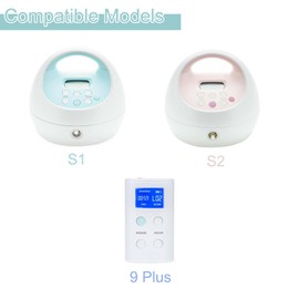 Pump Parts Compatible with Spectra S1/S2/9Plus Breast Pump Replacements with Wide Mouth Connector Backflow Protector Duckbill Valve and Tubing, Not Original Spectra Accessories