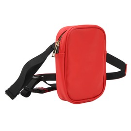 Thigh Harness Leg Bag Fanny Pack Large Capacity Women PU Leather Leg Purse Outdoor Wallet(Red)