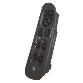 SWITCHDOCTOR Fully Assembled Window Master Switch & Medium Slate (Gray) Bezel Set for 2002-2009 Dodge Ram