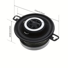 DriSentri 2pcs Car Stereo Speakers, 3.5 Inch Coaxial Loud Pro Audio Car Speaker, 12V 200W Universal Automobile Car Horn Speaker with Coaxial Type and Full Frequency for Most Vehicle Audio System