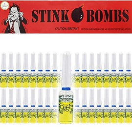The Dreidel Company Hilarious Stink Vials Prank Kit - 3-Pack of Nasty Odor Glass Bottles for Epic Jokes (12-Pack (36 Vials))