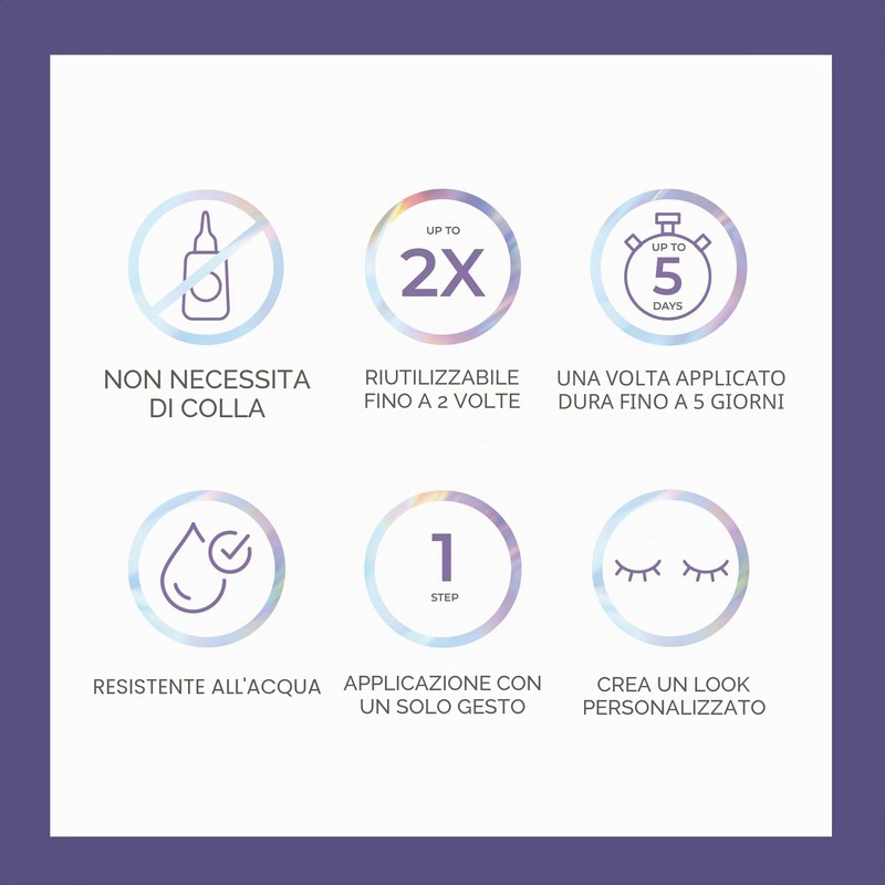 KISS ImPRESS Falsies - Ciglia autoadesive a lunga durata, Demi