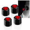 Sumjig 4 PCS Car Tire Valve Cap, 0.5" x 0.49"