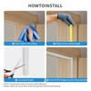 26FT Weather Stripping Door Seal,V-Shaped Q Foam,Door Weather Stripping,Door Seal