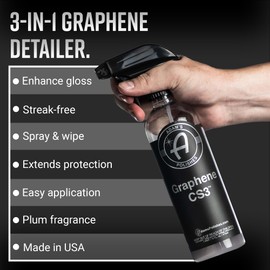 Adam's Polishes Graphene CS3 (16oz) - Graphene Waterless Wash Ceramic Spray Coating Detail Spray | High Gloss Car Wash Cleaning Spray for Car Detailing | RV Boat Motorcycle