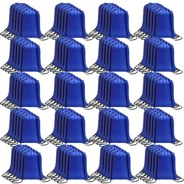CAIHONG 100 Pcs Drawstring Backpack Bulk Drawstring Bags Cinch Sack
