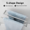 KES Hand Towel Rack Stand with Marble Base, Towel Rack