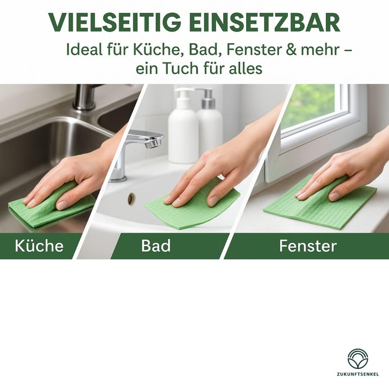 Swedish Dishcloths, Biodegradable Cleaning Cloths, Plastic-Free Cleaning Cloths, Biodegradable Dishcloths