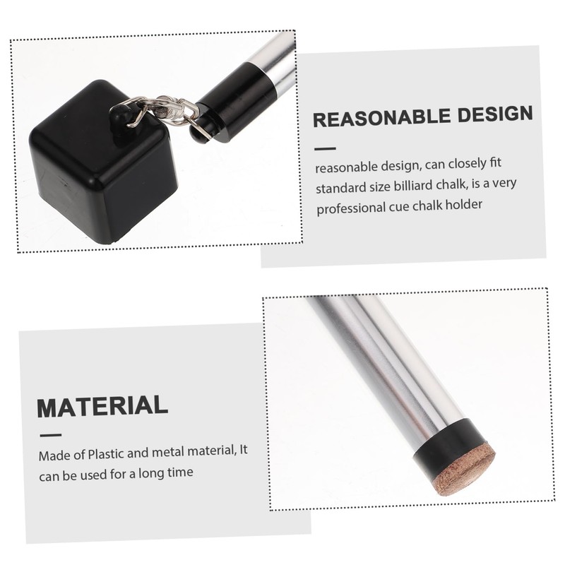 BIUDECO Ergonomic Pool Chalk Holder Professional Snooker Cue Chalk Box