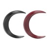 2pcs Moon Hair Fork Hand Carved Moon Hair Fork Wooden