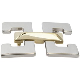 BELTINGER Calais Belt Buckle 4.0 cm | Buckle Interchangeable Buckle Belt Buckle 40 mm Solid | Interchangeable Belt up to 4 cm, Bicolour S/G