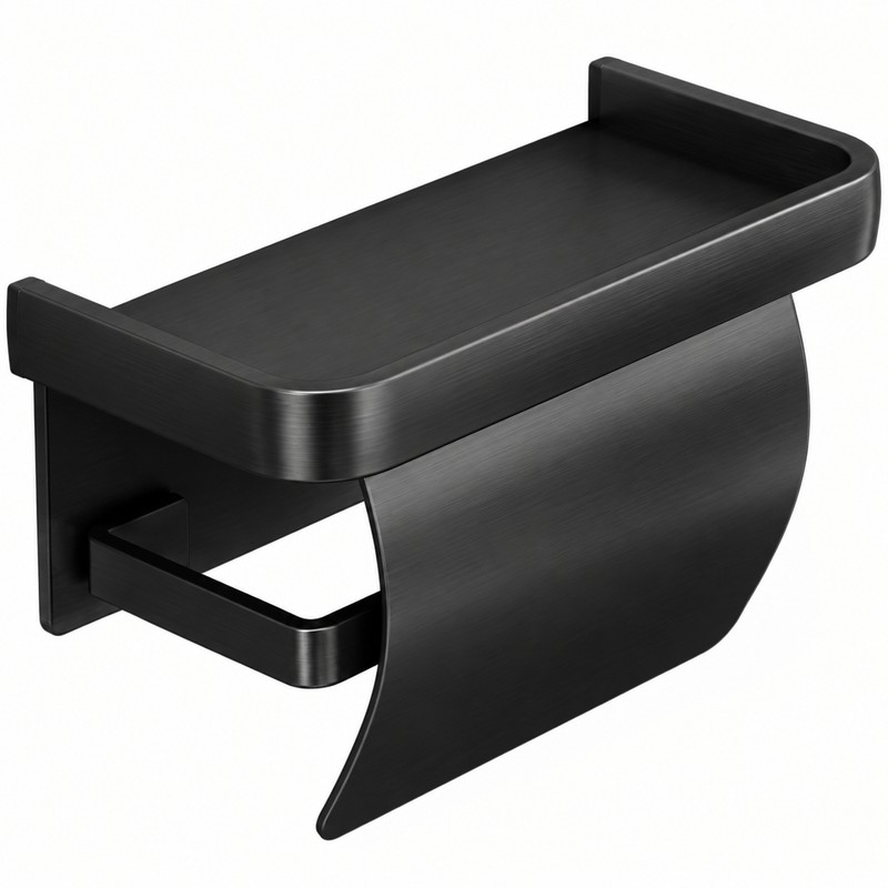 Toilet Paper Holder for Bathroom – Aluminum Alloy Self-Adhesive Wall