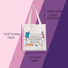 MNIGIU Pharmacist Tote Bag Pharmacist Thank You Gift Pharmacist Shopping Bag Pharmacist Graduation Gift Pharmacist Grad Gift for Pharmacist (Shopping Bag)