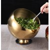 Mozacona Gold Stainless Steel Spherical Sugar Bowl Seasoning Jar Mints