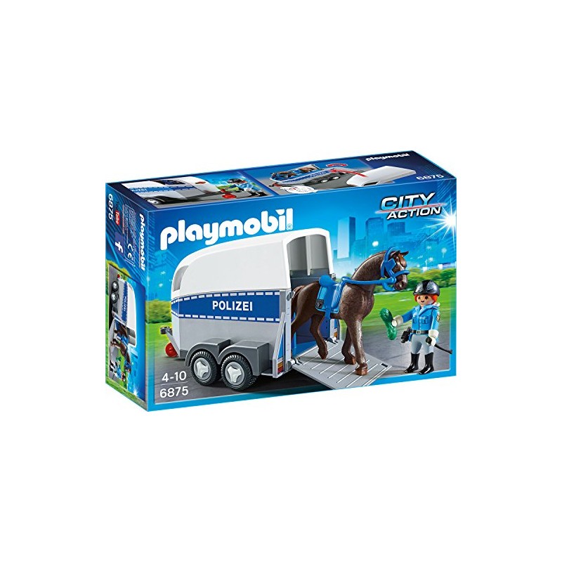 Playmobil 6875 - Police on Horseback with Trailer