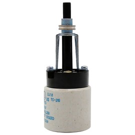 Zreneyfex E26 Universal Ceramic Light Socket with Rotary Switch 250V 660W for Lamp Twist Knob Replacement