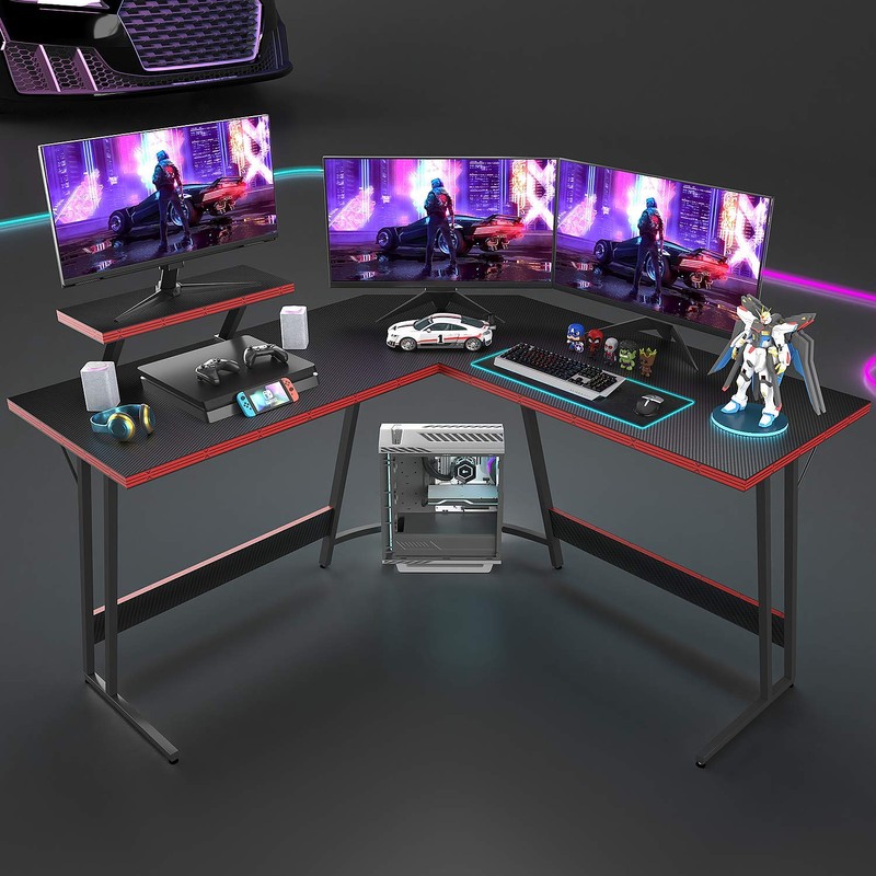 Devoko L Shaped Gaming Desk Computer Desk 51” Office Corner
