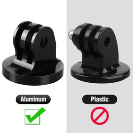 1/4 Tripod Adapter Compatible with Gopro,ChromLives Aluminum 2 Pack Camera 1/4-20 Tripod Mount Adapter Compatible with Gopro Hero 8, 7, 6, 5, 4, 3+, 3, 2, 1, DJI OSMO Action and More