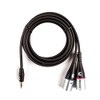 D'Addario Accessories Custom Series Cable de audio de 3,5 mm