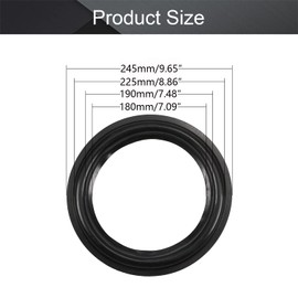 Fielect 10inch/245mm Speaker Cloth Edge Surround Rings Replacement Part for Speaker Repair or DIY 1pcs