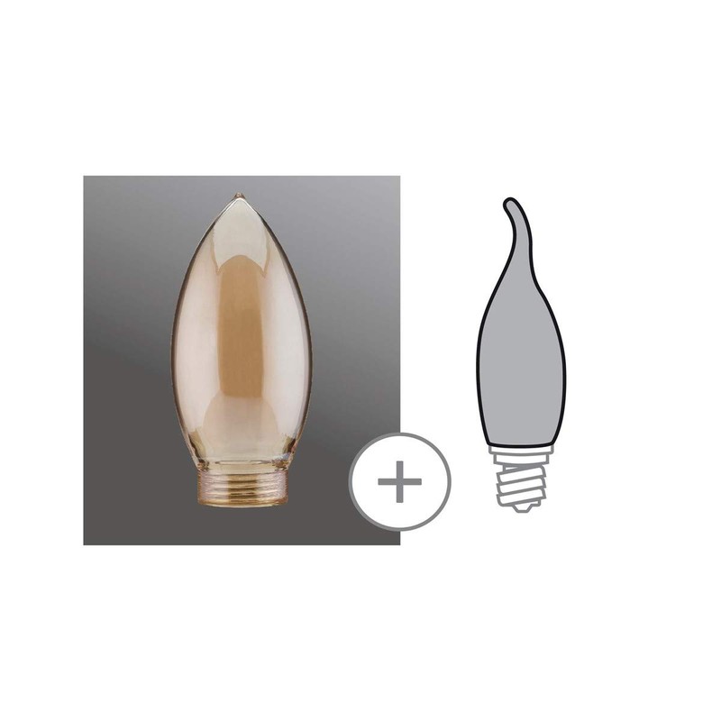 8.8 cm Halogen Bulb in Gold