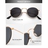 NSSIW Round Sunglasses for Women and Men, Premium Round Metal