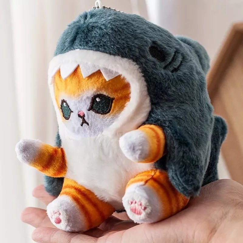 Jextech Peluche De Gato Gatito Michi Minino Con Disfraz Tiburón