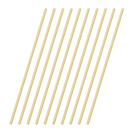 VictorsHome 2.5mm x 300mm Brass Rods, Round Solid Shaft Lathe Bar for DIY Crafts RC Aircraft Model Car 10pcs
