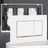 Dual Flush Actuator Plate Compatible with Geberit Sigma30 115.883.KK.1 Toilet