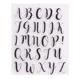 Arrietty Capital Letters Alphabet Alphabet ABC Letters Clear Stamp for Card Making Decoration and DIY Scrapbooking