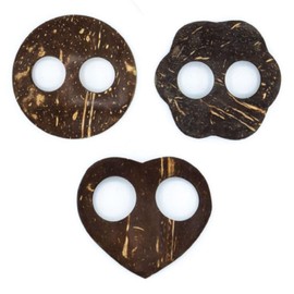 Mienloco Set of 3 sarong buckle sarong clasps made of coconut to tie sarong