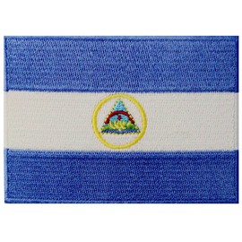 Nicaragua Flag Embroidered Patch Nicaraguan Iron On Sew On National Emblem