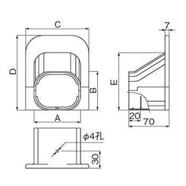 INABA DENKO SP-77-W Decorative Pipe Cover, Ceiling Cap, For Removing Pipes From Ceilings and Walls, White