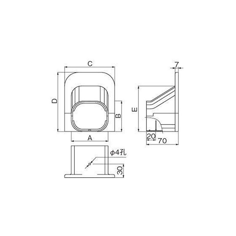 INABA DENKO SP-77-W Decorative Pipe Cover, Ceiling Cap, For Removing