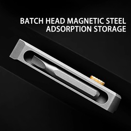 Vkyipg Titanium Alloy Screwdriver Magnetic Small Maintenance Combination Multifunctional Portable Outdoor EDC Tools