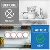 Sophico Yogurt Organizer for Fridge, 4 Capacity Yogurt Sliders for