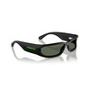 ARNETTE Men's An4349 Smaze Sunglasses, Matte Black/Dark Green, 61 mm