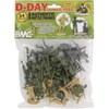 BMC WW2 D-Day Plastic Army Men - 34 American, British,